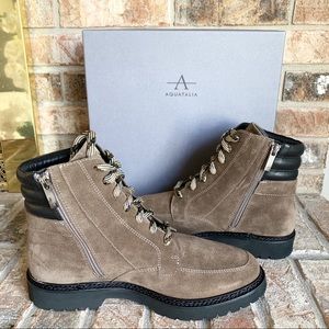 aquatalia lace up boots